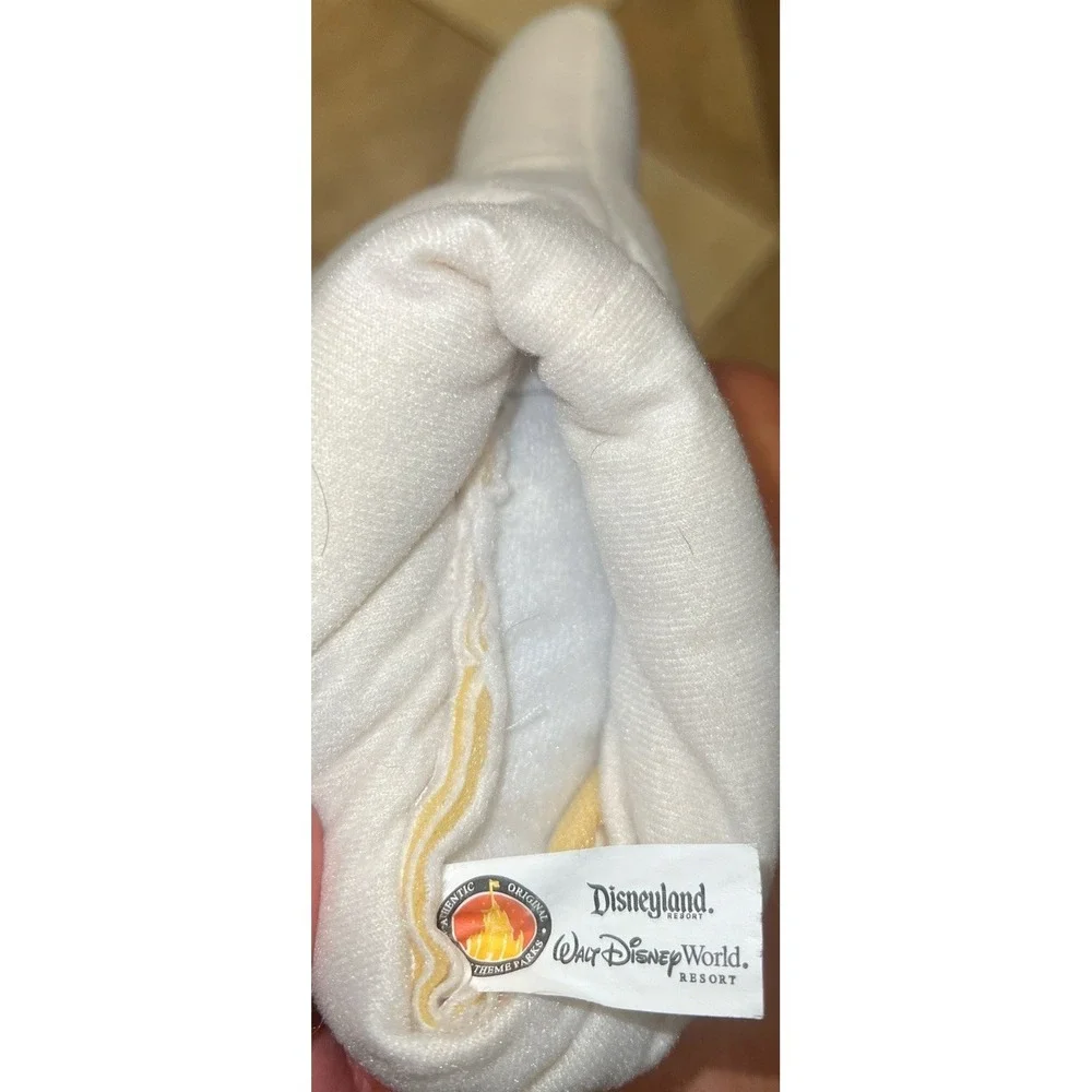 Disney Parks Mini Mickey Mouse White Plush Hand Gloves One Size Left Hand